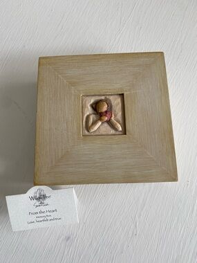 Willow Tree Large Keepsake Memory Box From the Heart Love Heartfelt True Vintage
